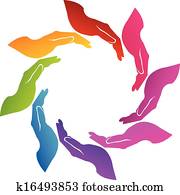 Hands charitable logo