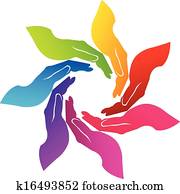Hands voluntary logo