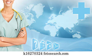 Health care banner card. Health care banner card.