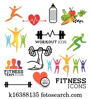 Health & Fitness Icons Health & Fitness Icons
