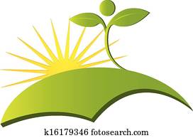 Health nature logo vector Health nature logo vector