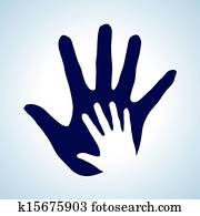 Helping hand. Helping hand.