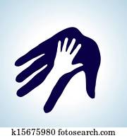 Helping hand. Helping hand.
