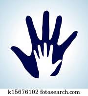 Helping hand. Helping hand.