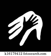 Helping hand. Helping hand.