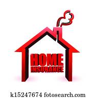 home insurance illustration design graphic