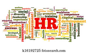Human resources concept in tag cloud Human resources concept in tag cloud