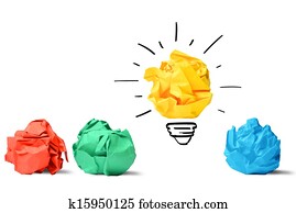 idéia, e, inovação, conceito