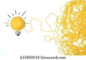 idéia, e, inovação, conceito