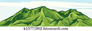illustration of mountain landscape illustration of mountain landscape