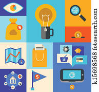 Internet marketing icons Internet marketing icons