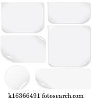 Isolated Blank Paper Sheet.