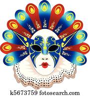 Isolated carnival mask Isolated carnival mask