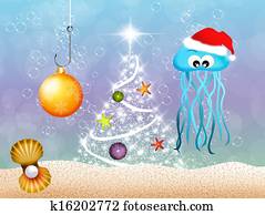 Jellyfish at Christmas Jellyfish at Christmas