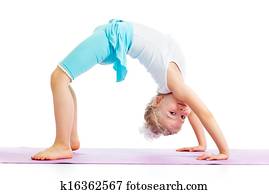 kid girl doing gymnastics kid girl doing gymnastics