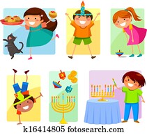 kids on Hanukkah kids on Hanukkah