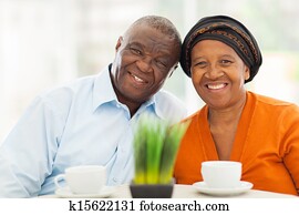 lindo, 3º edad, africano, pares en el país