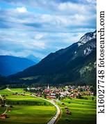 Little village in the mountains