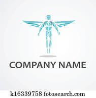logo, mit, chiropraktiker logo, mit, chiropraktiker