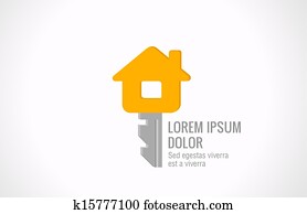 Logo Real estate vector design. House key Realty creative idea. Logo Real estate vector design. House key Realty creative idea.