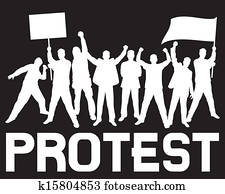 lots, i, rasende, folk, protester