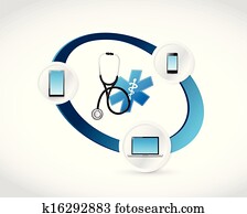 medical technology connected concept medical technology connected concept