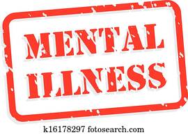 Mental Illness Rubber Stamp Mental Illness Rubber Stamp
