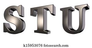 metal letters