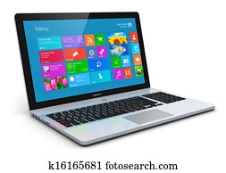 Modern laptop Modern laptop