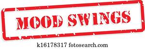 Mood Swings Rubber Stamp Mood Swings Rubber Stamp