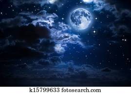 moon and clouds in the night moon and clouds in the night
