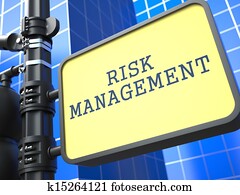 negócio, concept., risco, gerência, roadsign.