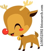 niedlich, klein, rudolph, rentier niedlich, klein, rudolph, rentier