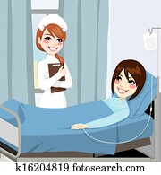 Nurse and Woman Patient