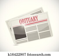 obituary newspaper section illustration design obituary newspaper section illustration design