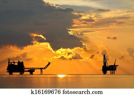 Oil and gas platform Oil and gas platform