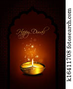 oil lamp with diwali greetings over dark background oil lamp with diwali greetings over dark background