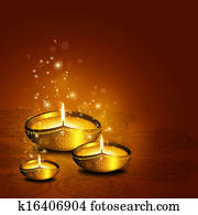 oil lamp with plac for diwali greetings over dark background oil lamp with plac for diwali greetings over dark background