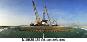 Oil Rig Panoramic Oil Rig Panoramic