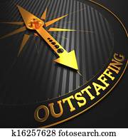 outstaffing., business, concept.