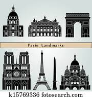 Paris landmarks and monuments