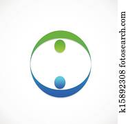 Partners business team people logo