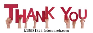 People Holding Thank You People Holding Thank You