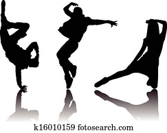 popular dancer silhouette popular dancer silhouette