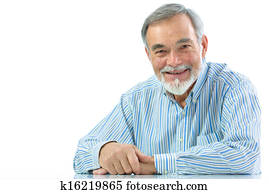 Portrait of a happy senior man smiling