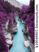purple forest and blue stream purple forest and blue stream