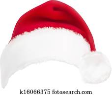 red santa hat. Vector. red santa hat. Vector.