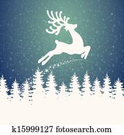 rentier, fliege, winterbilder, hintergrund rentier, fliege, winterbilder, hintergrund