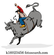 Rodeo Cowboy Bull Riding Retro Rodeo Cowboy Bull Riding Retro