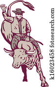 Rodeo Cowboy Bull Riding Rodeo Cowboy Bull Riding